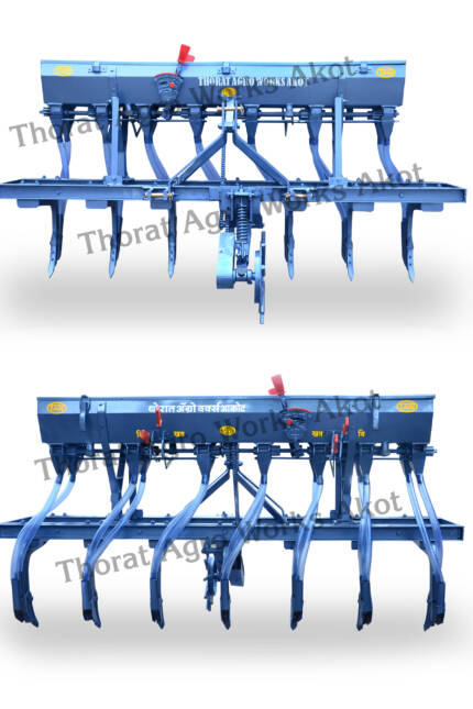 7 Tyne Seed Cum Fertilizer Drill Double Gear Model