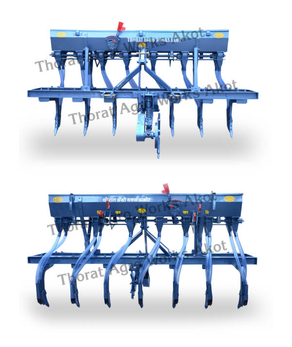 7 Tyne Seed Cum Fertilizer Drill Double Gear Model